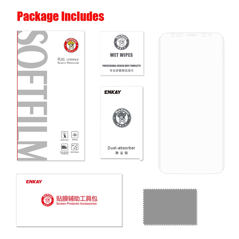 Enkay-Edge-To-Edge-Clear-HD-Soft-PET-Screen-Protector-For-Samsung-Galaxy-S9-1267379-2